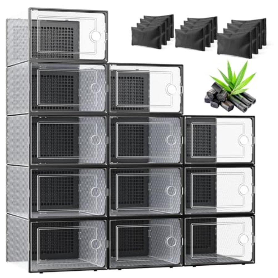 Men'S Shoes Xl - XL Shoe Boxes with Activated Charcoal,