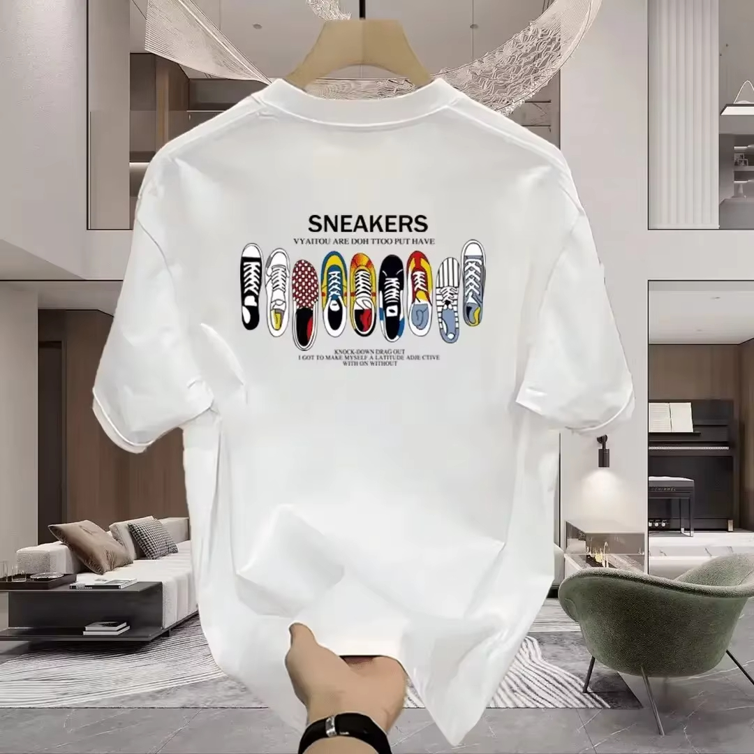 Men Shoes Under 100 - Classic Shoe Collection Design Tee 100%
