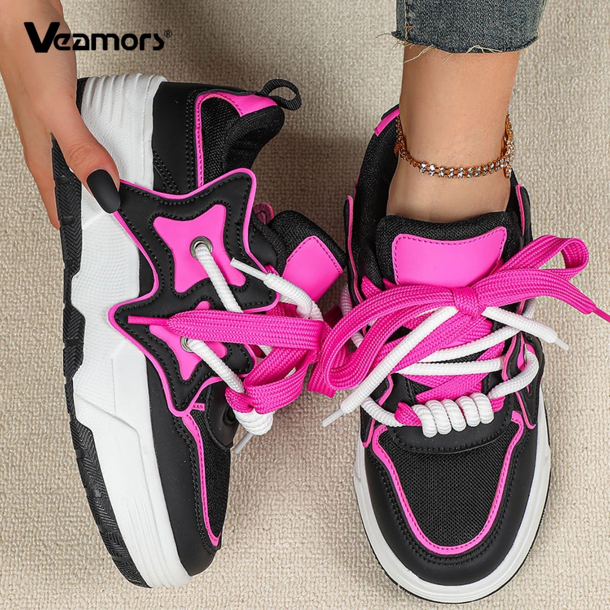 Running Shoes Lightweight - Trendy Platform Sneakers Women Chunky Shoes