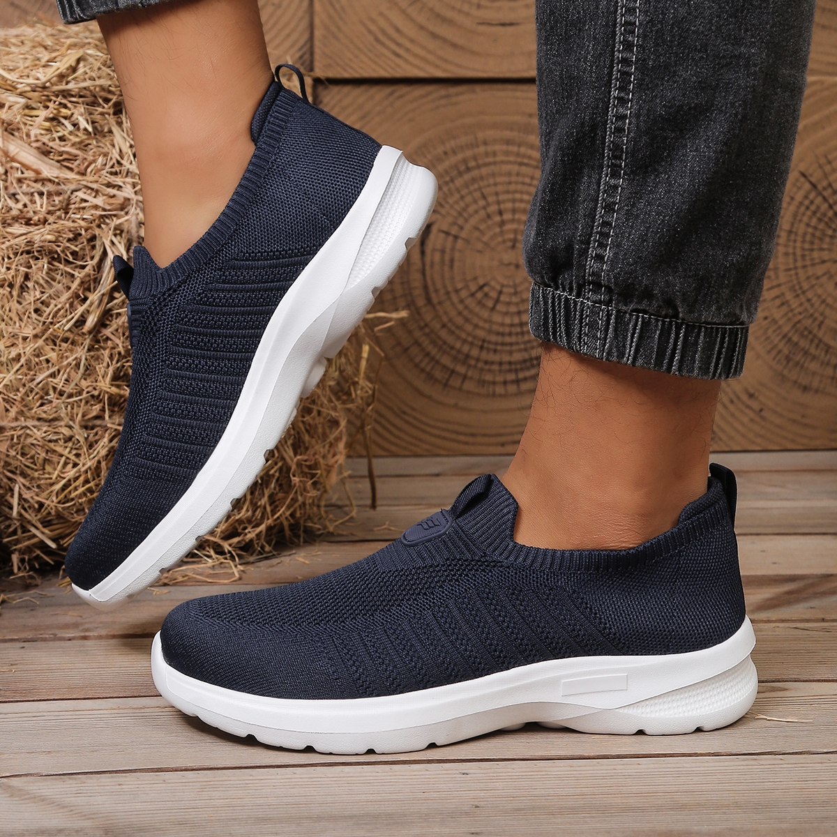 Men Whoes Slip On Knit Walking - Running Shoes Lightweight recensione e prezzo