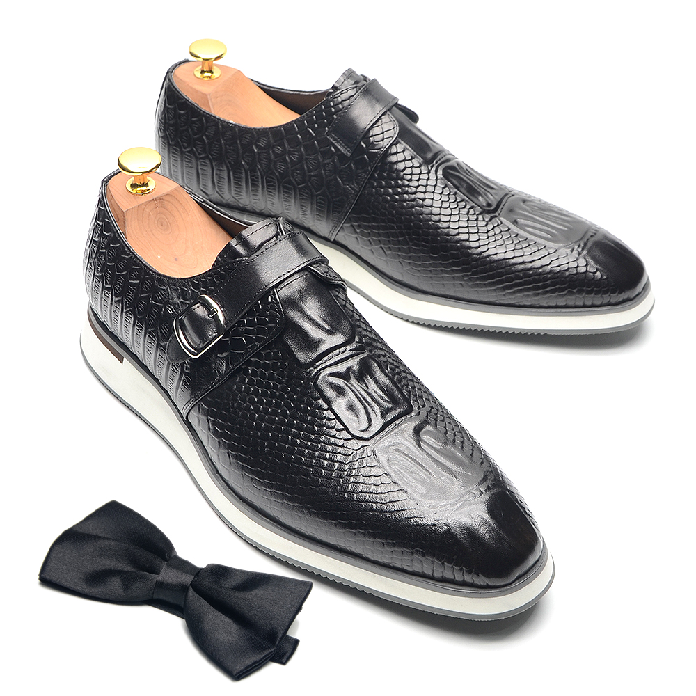 Cow Genuine Leather Men's Casu - Monk Strap Shoe recensione e prezzo