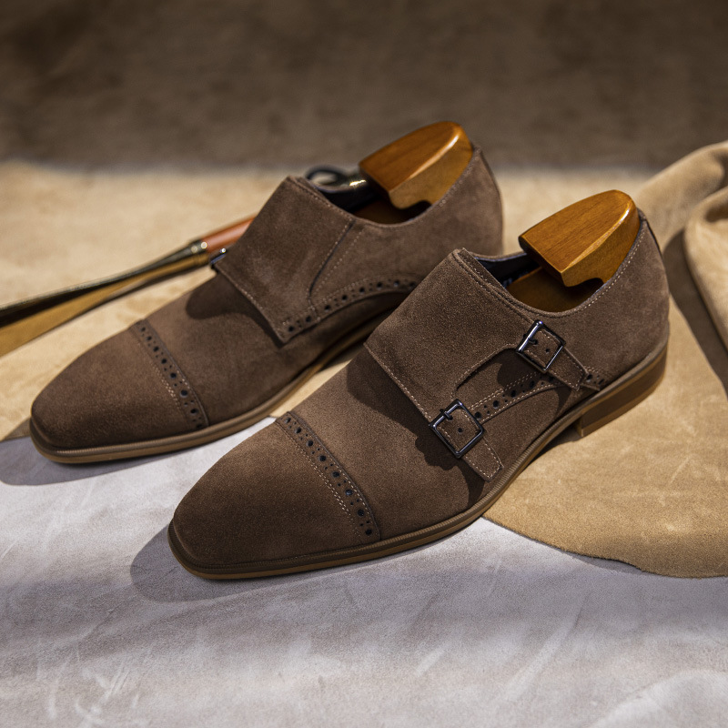 Vintage Design Men Dress Shoes - Monk Strap Shoe recensione e prezzo