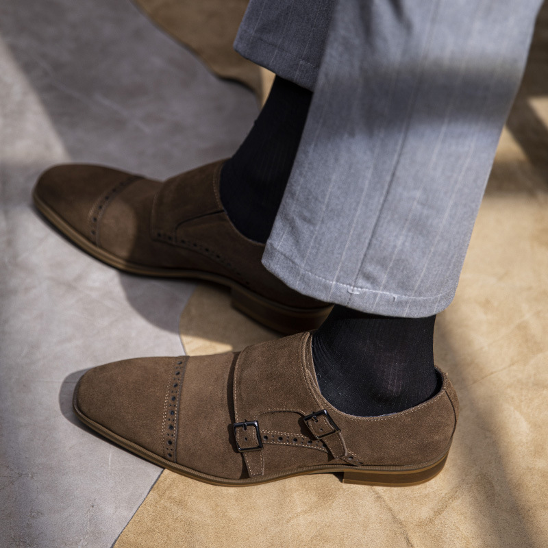 Vintage Design Men Dress Shoes - Monk Strap Shoe recensione e prezzo