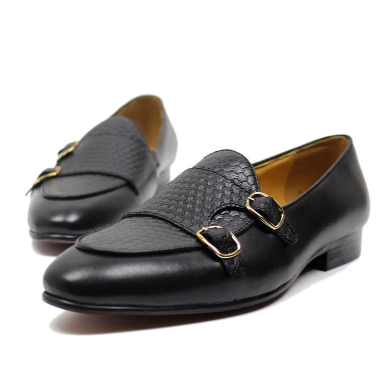 Men's Genuine Leather Loafers  - Monk Strap Shoe recensione e prezzo