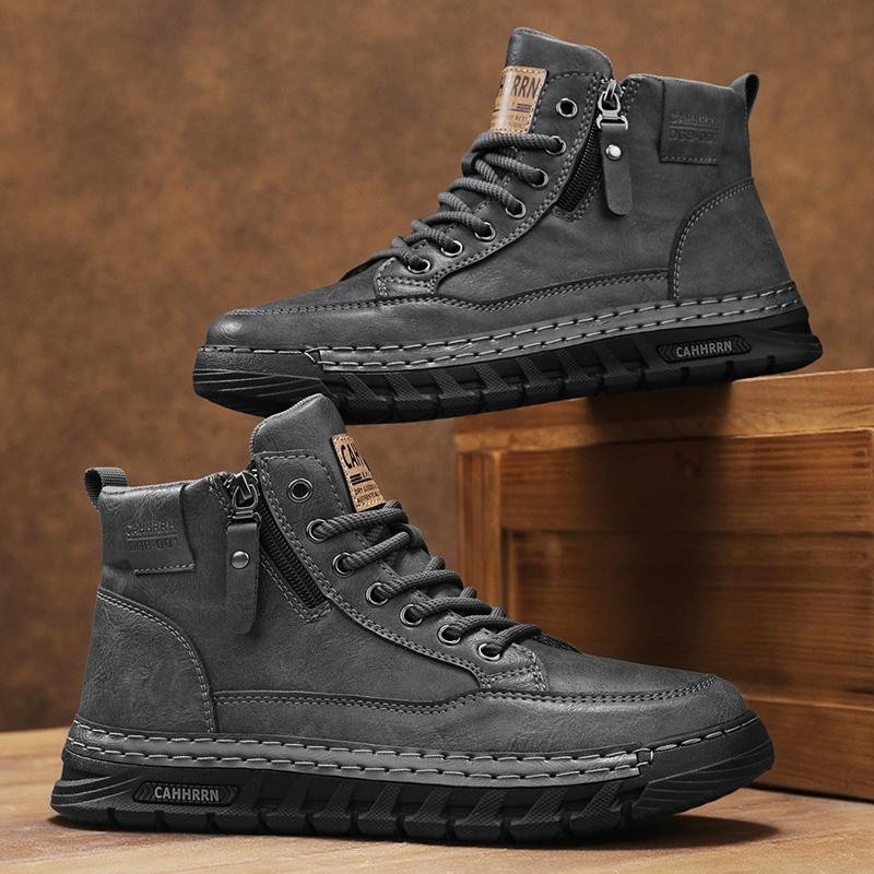 Men Leather High Top Ankle Boo - Running Shoes Lightweight recensione e prezzo