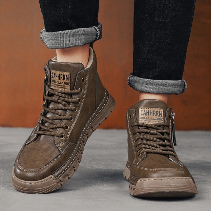 Men Leather High Top Ankle Boo - Running Shoes Lightweight recensione e prezzo