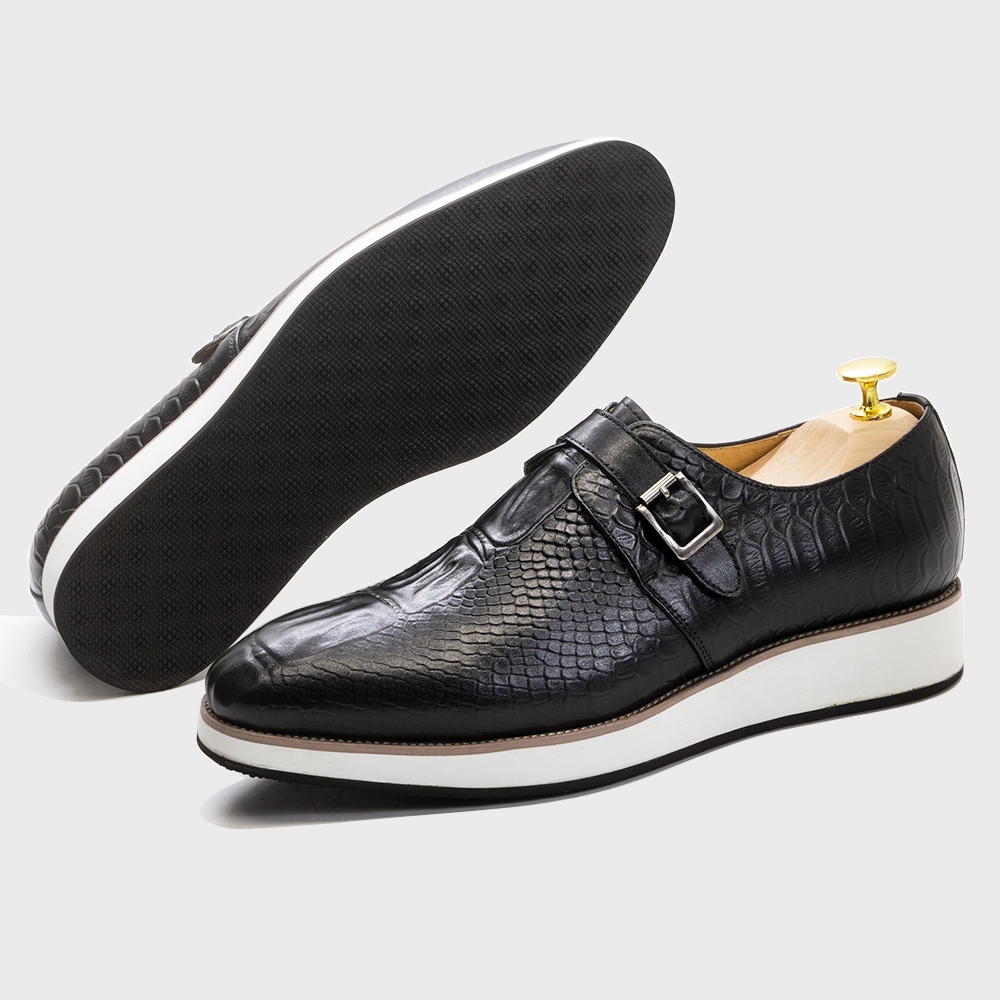 Mens Casual Shoes Genuine Leat - Monk Strap Shoe recensione e prezzo