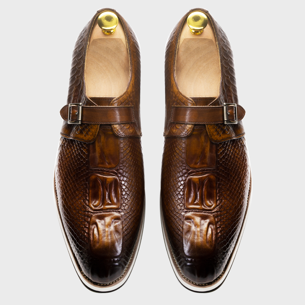Mens Casual Shoes Genuine Leat - Monk Strap Shoe recensione e prezzo