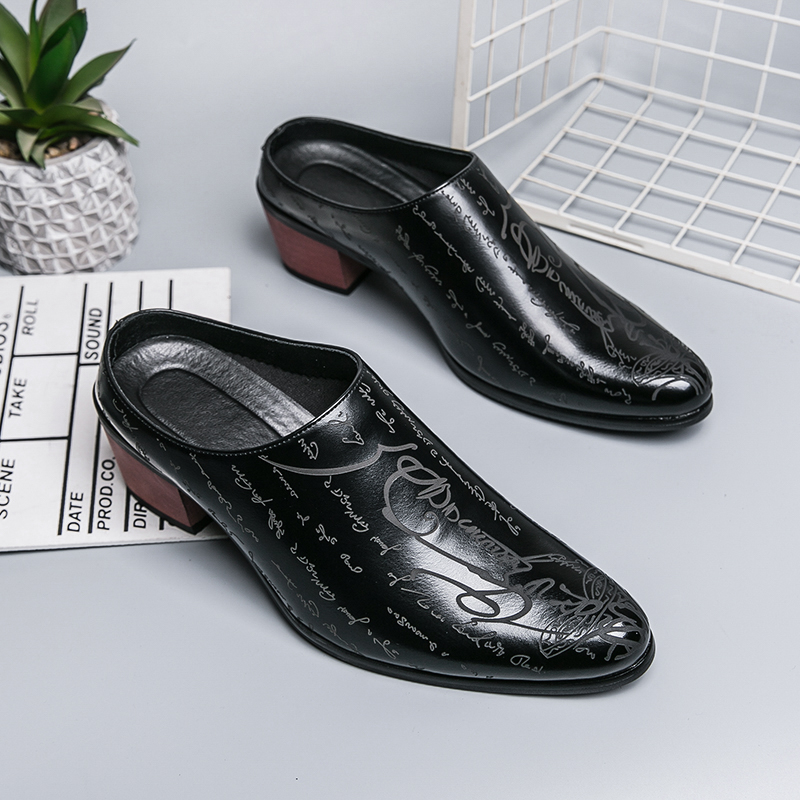 Men Brown Leather Mules Slippe - Men Shoes Office recensione e prezzo