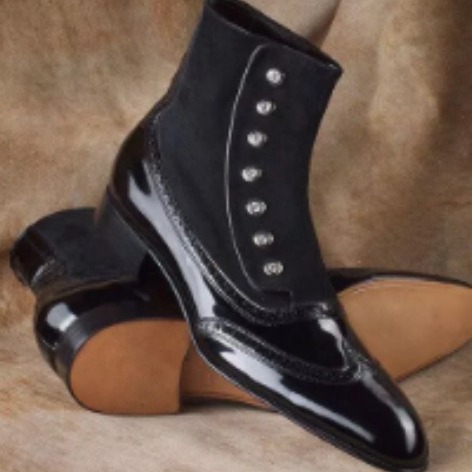 Men's Leather Suede Chelsea Bo - Men Shoes Office recensione e prezzo