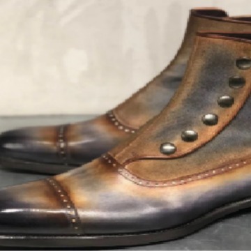 Men's Leather Suede Chelsea Bo - Men Shoes Office recensione e prezzo