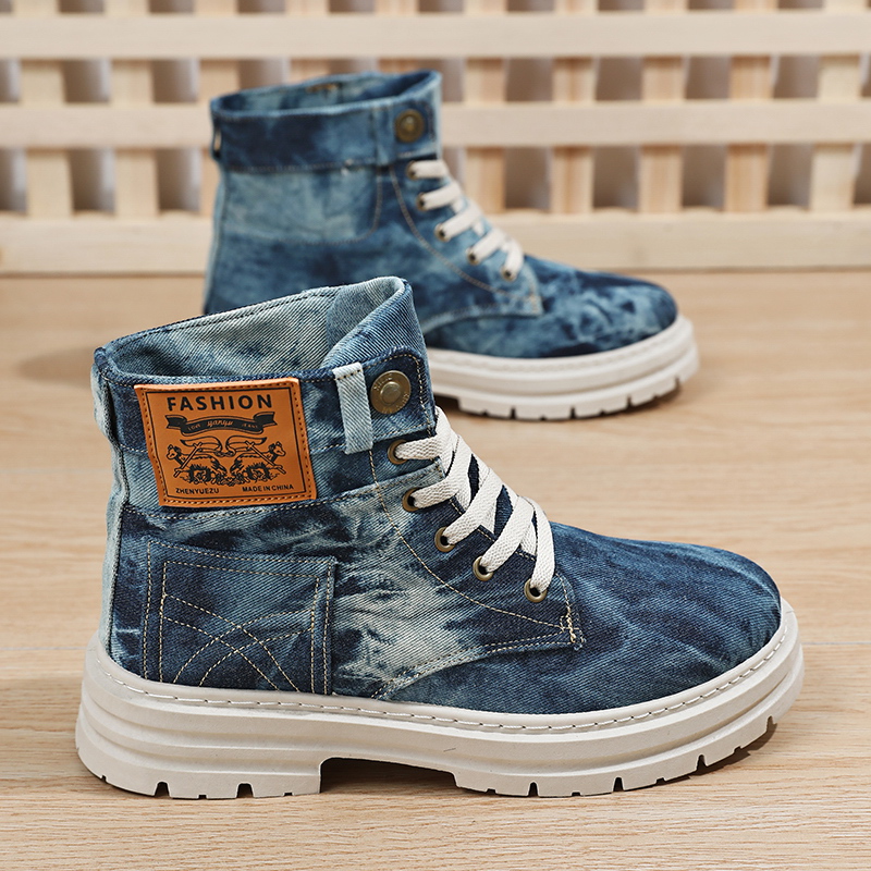Washable Tie-Dye Denim High-To - Men'S Shoes Grip recensione e prezzo