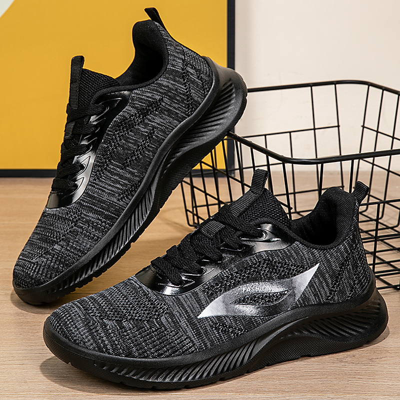 2025 Autumn Black Knitted Shoe - Running Shoes Lightweight recensione e prezzo
