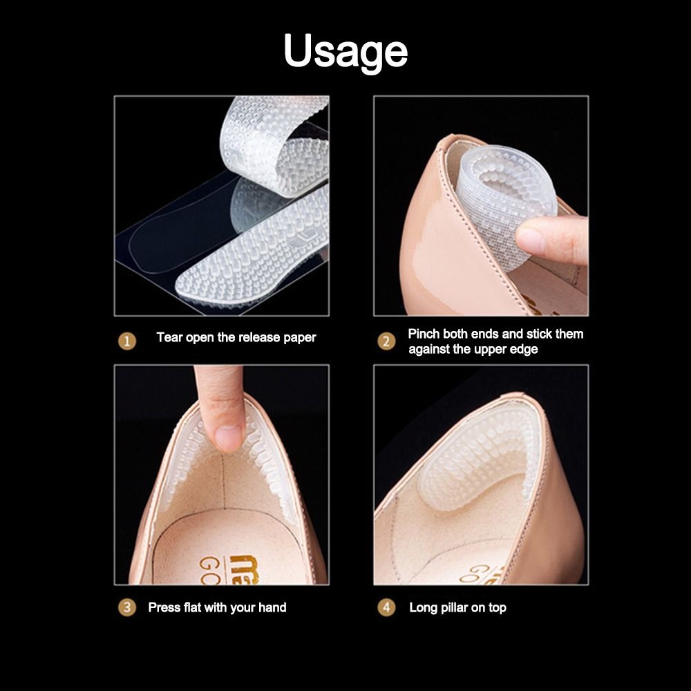 2Pcs Durable Silicone Heel Sti - Men'S Shoes Grip recensione e prezzo