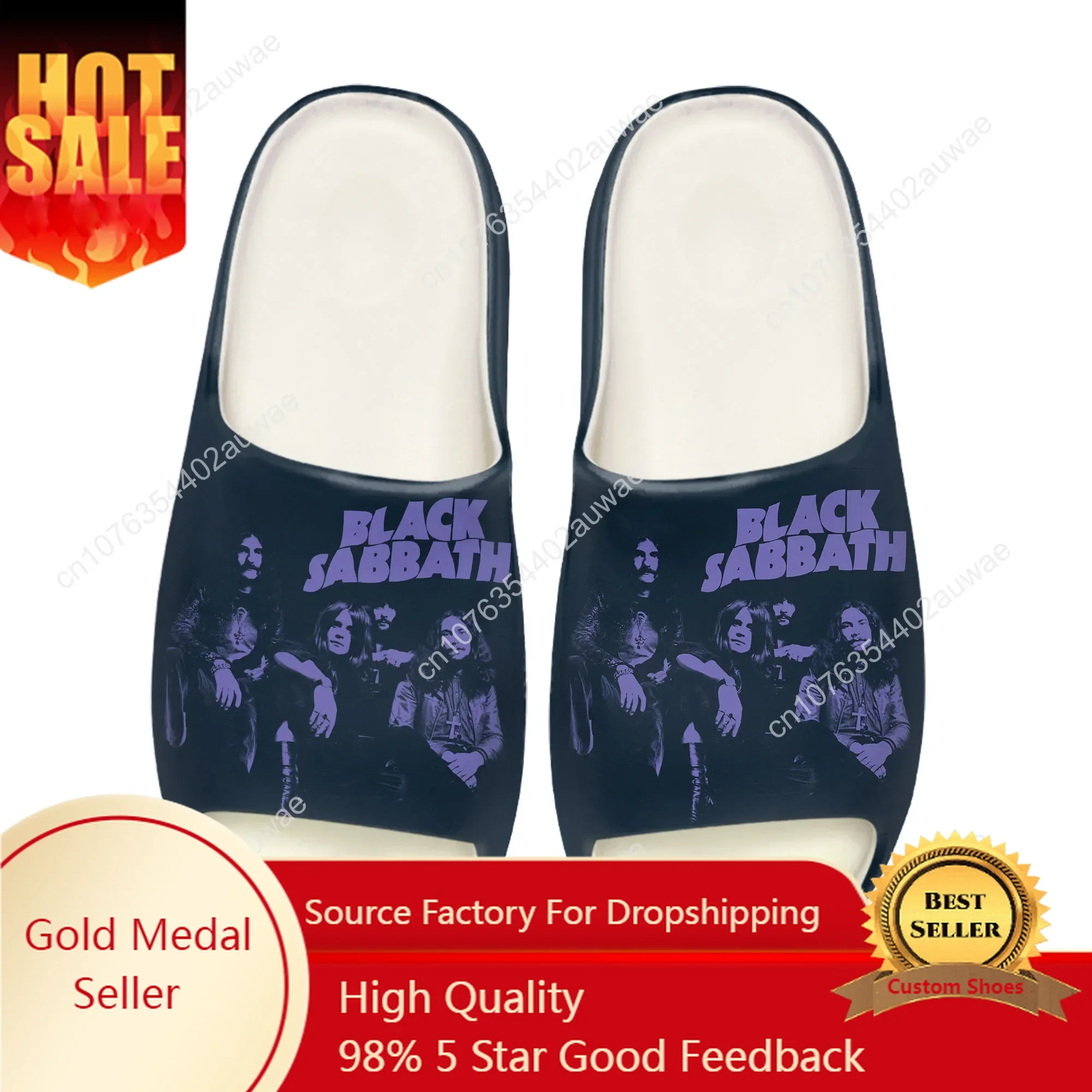 Black Heavy Metal Band Sabbath - Men Shoes Office recensione e prezzo