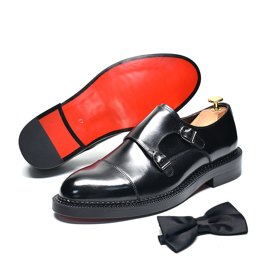 Luxury Genuine Leather Men's W - Monk Strap Shoe recensione e prezzo