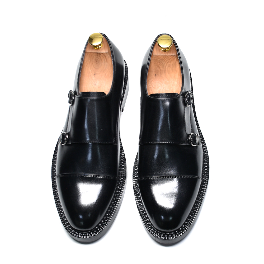 Luxury Genuine Leather Men's W - Monk Strap Shoe recensione e prezzo